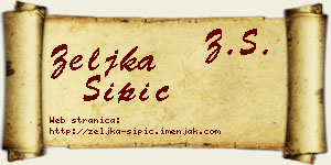 Željka Šipić vizit kartica